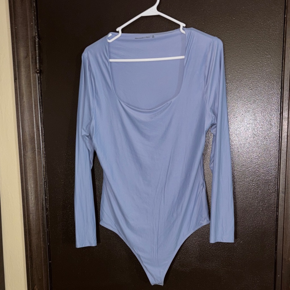 Abercrombie & Fitch Light Blue Long Sleeve Bodysuit
